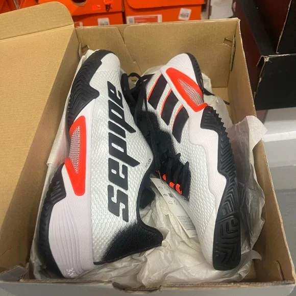 - Adidas tennis shose barricade size 4color black white ted - Picture 7 of 7